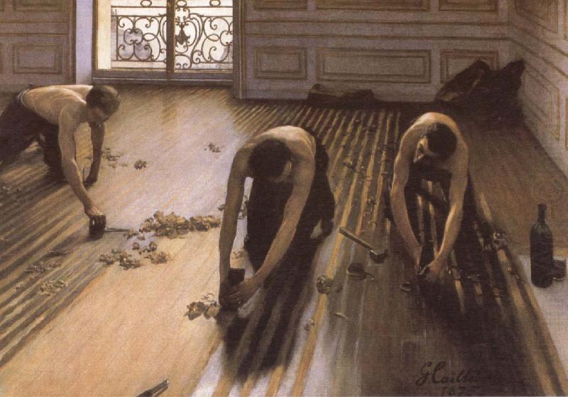 The Floor Strippers, Gustave Caillebotte